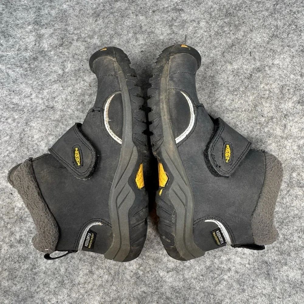 Keen Waterproof Hiking Boots Boys Size 11 Fleece Lined‎ Gray Winter Winter